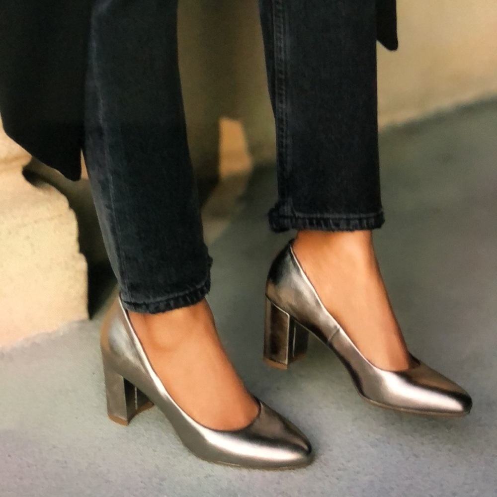 New Comfortable Mid Heel Pump from Aerosoles Genuine Leather